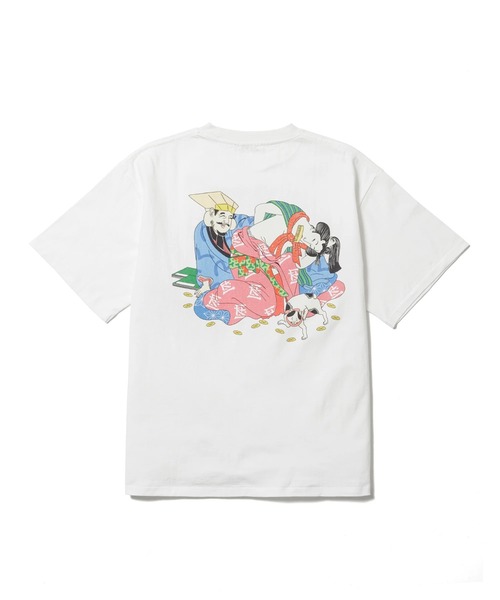 EVISU（エヴィス）の「SS TEE(xEVISU )（Tシャツ/カットソー・メンズ・ホワイト/ブラック・L）」の5枚目の写真