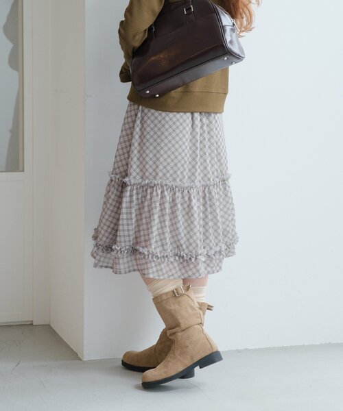 値下げしました！カデュネcaduneフリルスカート CADUNE｜カデュネのスカート通販 - ZOZOTOWN