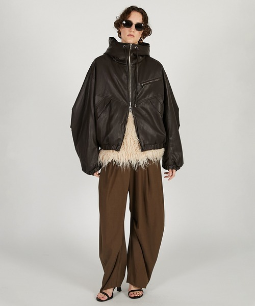 ロングファーミニスカート / Long Faux Mini Skirt（スカート）｜PRANK