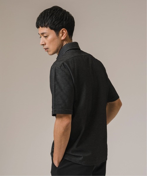 EDIFICE（エディフィス）の「《追加》"吸水速乾＆高通気機能" COOLMAX ハニカムボーダー ポロシャツ2（ポロシャツ・メンズ・ブラック/ブルー系その他/ネイビー/グレー・SMALL/X-LARGE/LARGE/MEDIUM）」の11枚目の写真