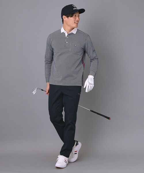 セール】【新レーベル ADABAT NAVY】ストレッチツイルテーパードパンツ