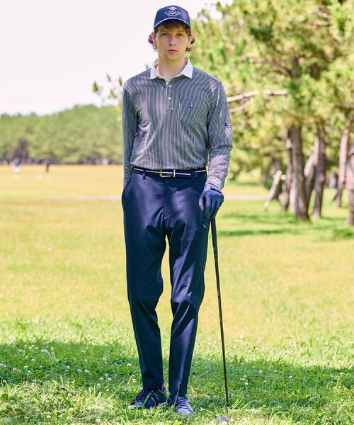 セール】【新レーベル ADABAT NAVY】ストレッチツイルテーパードパンツ