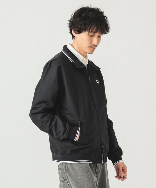 【美品】フレッドペリー　ハリントンジャケット　英国製【38】黒 FRED PERRY 英国製 復刻ハリントンジャケット Black/38 フレッド