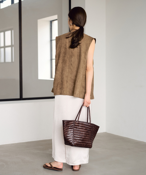 FRAMeWORK/フレームワーク フェイクスエードドレープジレ フェイクスエードドレープジレ（ベスト）｜FRAMeWORK（フレームワーク