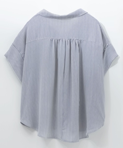 NAVY（ネイビー）の「nAvy スキッパーブラウス（シャツ/ブラウス・レディース・ブラック/グレー/ホワイト/ネイビー・M/L）」の13枚目の写真