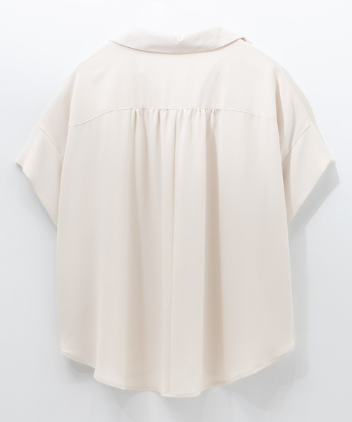 NAVY（ネイビー）の「nAvy スキッパーブラウス（シャツ/ブラウス・レディース・ブラック/グレー/ホワイト/ネイビー・M/L）」の11枚目の写真