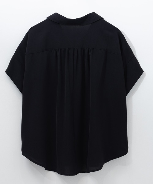 NAVY（ネイビー）の「nAvy スキッパーブラウス（シャツ/ブラウス・レディース・ブラック/グレー/ホワイト/ネイビー・M/L）」の9枚目の写真