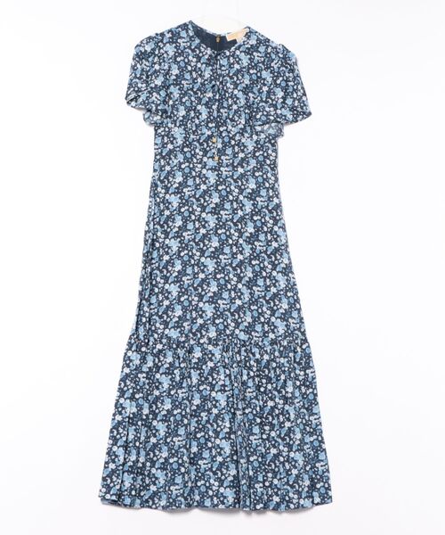 MICHAEL KORS(マイケルコース)の「フローラル ミディ ドレス(ワンピース・レディース・ブルー系・XXS/M/S/XS)」の3枚目の写真