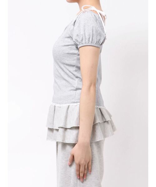 jouetie(ジュエティ)の「2WAYオフショルレースドッキングリボントップス(Tシャツ/カットソー・レディース・ブラック/グレー/ブルー・MEDIUM)」の20枚目の写真