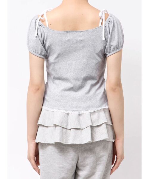 jouetie(ジュエティ)の「2WAYオフショルレースドッキングリボントップス(Tシャツ/カットソー・レディース・ブラック/グレー/ブルー・MEDIUM)」の21枚目の写真