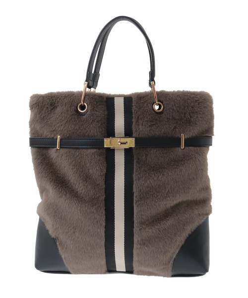 YECCA VECCA(イェッカヴェッカ)の「2wayライントートバッグ(トートバッグ・レディース・ダークベージュ/ハウンドトゥース・FREE)」の13枚目の写真