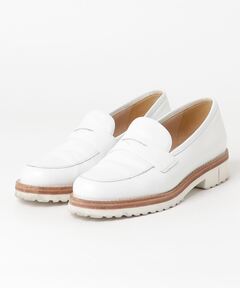 セール】【別注】SANDERS BUTT SEAM LOAFER ホワイトバックス