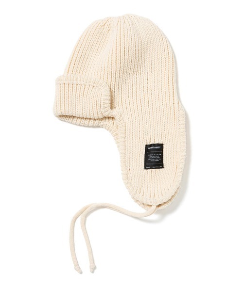mko13041-DOG EAR BEANIE ビーニー ニット帽(25-167)（ニット