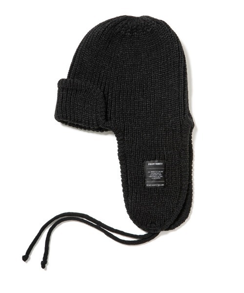 aeae EARFLAP BEANIE チャコール ビーニー ドット aeae ドット ビーニー チャコールグレー MUSINSA coyseio - メルカリ