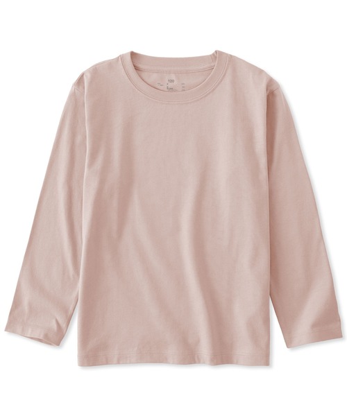 無印良品(ムジルシリョウヒン)の「キッズ 綿天竺編みクルーネック長袖Tシャツ 無地(Tシャツ/カットソー・キッズ・ブルー/チャコールグレー/オフホワイト/ブラック/ピンク・150/140/130/120/110)」の5枚目の写真