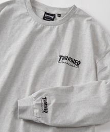 THRASHER（スラッシャー）の「【70】【THRASHER/スラッシャー】ブランドロゴ ＆ ハートワンポイント刺繍 ロングスリーブ Tシャツ バックプリント（Tシャツ/カットソー）」