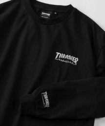 SlashDate（スラッシュデイト）の「【70】【THRASHER/スラッシャー】ブランドロゴ ＆ ハートワンポイント刺繍 ロングスリーブ Tシャツ バックプリント（Tシャツ/カットソー）」