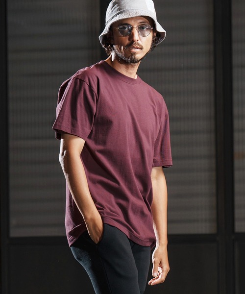 wjk reluxe（ダブルジェーケーリラックス）の「mt9880-open end yarn short sleeve cut sew Tシャツ(WR25W-29)（Tシャツ/カットソー・メンズ・バーガンディー/ホワイト/ブラック・XL/L/M/S）」の3枚目の写真