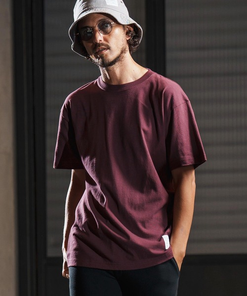 wjk reluxe（ダブルジェーケーリラックス）の「mt9880-open end yarn short sleeve cut sew Tシャツ(WR25W-29)（Tシャツ/カットソー・メンズ・バーガンディー/ホワイト/ブラック・XL/L/M/S）」の4枚目の写真