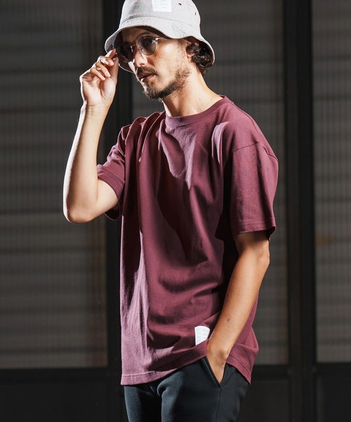 wjk reluxe（ダブルジェーケーリラックス）の「mt9880-open end yarn short sleeve cut sew Tシャツ(WR25W-29)（Tシャツ/カットソー・メンズ・バーガンディー/ホワイト/ブラック・XL/L/M/S）」の5枚目の写真