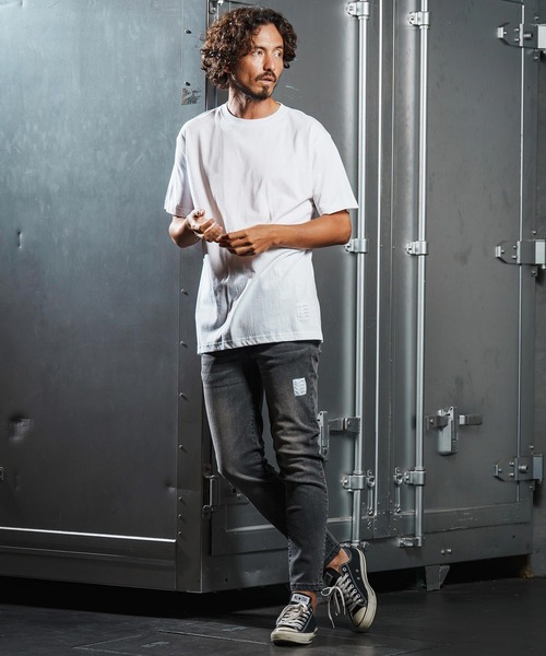wjk reluxe（ダブルジェーケーリラックス）の「mt9880-open end yarn short sleeve cut sew Tシャツ(WR25W-29)（Tシャツ/カットソー・メンズ・バーガンディー/ホワイト/ブラック・XL/L/M/S）」の11枚目の写真