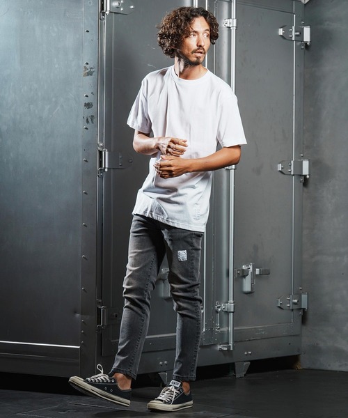 wjk reluxe（ダブルジェーケーリラックス）の「mt9880-open end yarn short sleeve cut sew Tシャツ(WR25W-29)（Tシャツ/カットソー・メンズ・バーガンディー/ホワイト/ブラック・XL/L/M/S）」の12枚目の写真