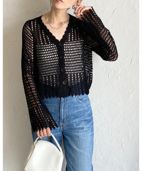 美品♡ エポカ EPOCA カーディガン ボレロ ブラック 長袖 ショート丈 L 美品♡ エポカ EPOCA カーディガン ボレロ ブラック 長袖