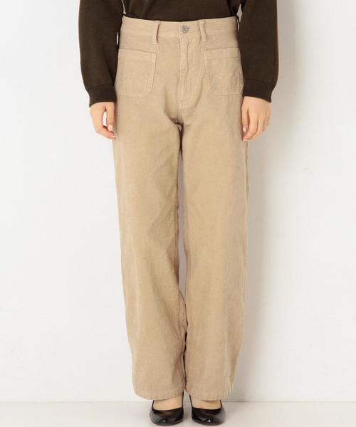 Another Edition(アナザーエディション)の「コーデュロイワイドパンツ/AEBC CORD WIDE PT◆(その他パンツ・レディース・ベージュ/ブラウン・MEDIUM/SMALL)」の4枚目の写真