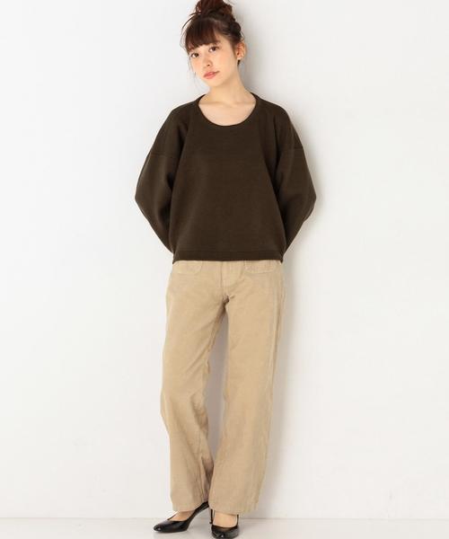 Another Edition(アナザーエディション)の「コーデュロイワイドパンツ/AEBC CORD WIDE PT◆(その他パンツ・レディース・ベージュ/ブラウン・MEDIUM/SMALL)」の6枚目の写真