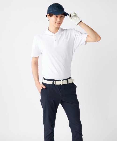 FILA GOLF(フィラゴルフ )の「【FILA GOLF/フィラゴルフ】半袖ポロシャツ ゴルフ 吸汗速乾 UVカット(シャツ/ブラウス・メンズ・ブラック/ネイビー/グレー/カーキ/オレンジ/ブルー・LARGE/X-LARGE/MEDIUM/XX-LARGE)」の7枚目の写真