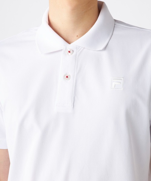 FILA GOLF(フィラゴルフ )の「【FILA GOLF/フィラゴルフ】半袖ポロシャツ ゴルフ 吸汗速乾 UVカット(シャツ/ブラウス・メンズ・ブラック/ネイビー/グレー/カーキ/オレンジ/ブルー・LARGE/X-LARGE/MEDIUM/XX-LARGE)」の12枚目の写真