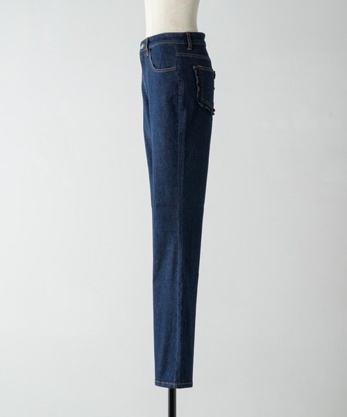 Pocket Frill Flare Denimpants / ポケットフリルフレアデニムパンツ