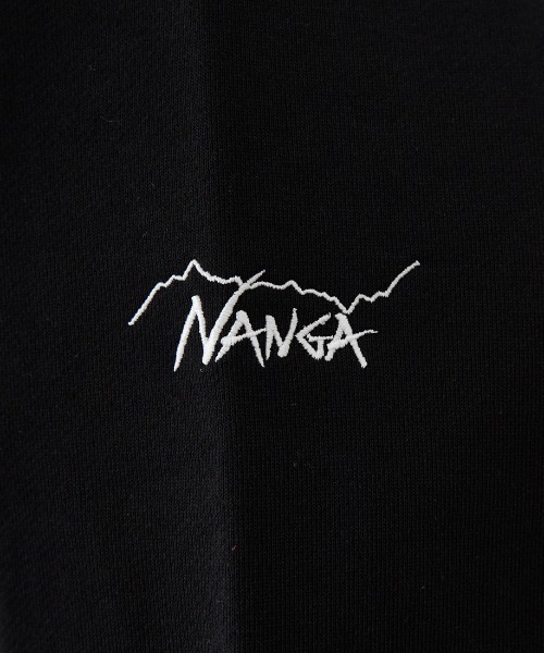 NANGA/ナンガ] 別注 ワンポイントロゴ刺繍 ジップポケットスウェット