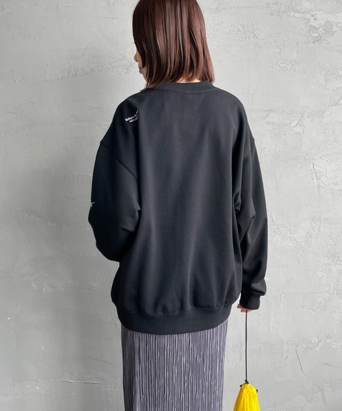 NANGA（ナンガ）の「[NANGA/ナンガ] 別注 ワンポイントロゴ刺繍 ジップポケットスウェット（スウェット・レディース・ブラック/グレー・L/M/S）」の20枚目の写真