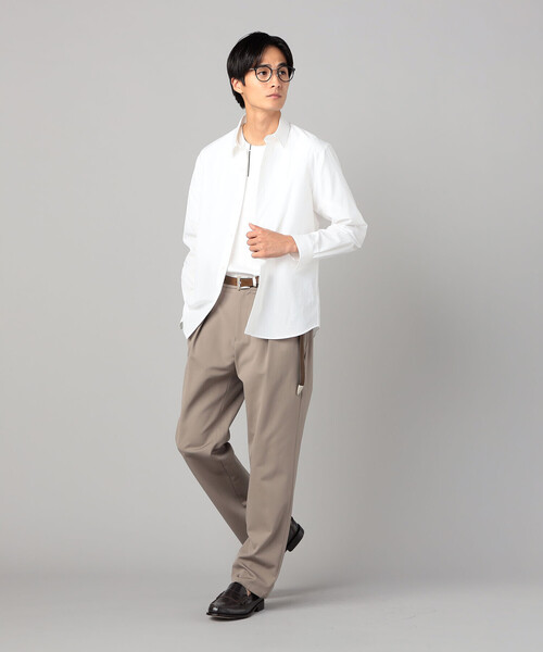 COMME CA MEN(コムサメン)の「ソロテックス レーヨンフィラメント ワンタックテーパードパンツ(その他パンツ・メンズ・ベージュ/ブラック/ダークブラウン・L/M)」の21枚目の写真