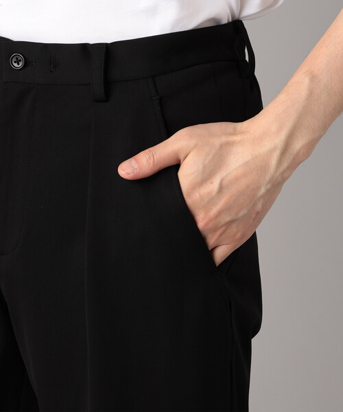 COMME CA MEN(コムサメン)の「ソロテックス レーヨンフィラメント ワンタックテーパードパンツ(その他パンツ・メンズ・ベージュ/ブラック/ダークブラウン・L/M)」の7枚目の写真