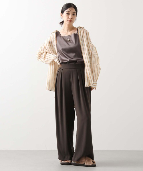 Gready Brilliant（グレディブリリアン）の「２タックワイドパンツ（その他パンツ・レディース・ブラック/グレイッシュベージュ/ブラウン・36/38）」の12枚目の写真