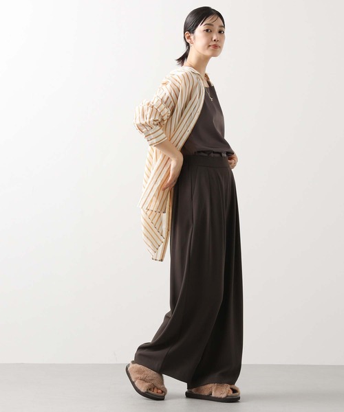 Gready Brilliant（グレディブリリアン）の「２タックワイドパンツ（その他パンツ・レディース・ブラック/グレイッシュベージュ/ブラウン・36/38）」の13枚目の写真