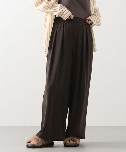 Gready Brilliant（グレディブリリアン）の「２タックワイドパンツ（その他パンツ・レディース・ブラック/グレイッシュベージュ/ブラウン・36/38）」の17枚目の写真