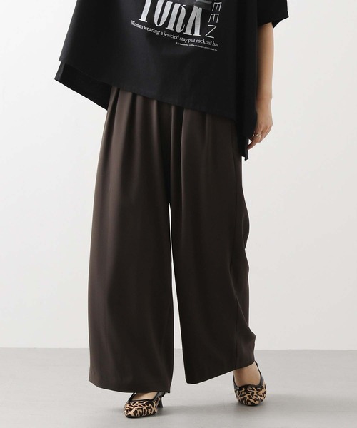 Gready Brilliant（グレディブリリアン）の「２タックワイドパンツ（その他パンツ・レディース・ブラック/グレイッシュベージュ/ブラウン・36/38）」の22枚目の写真