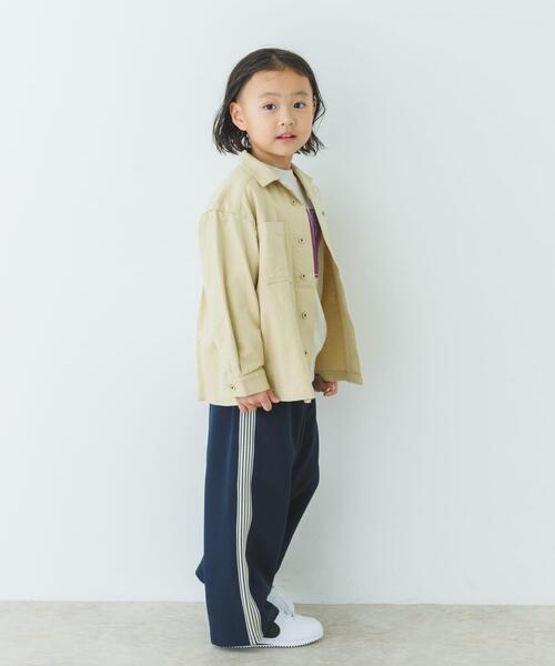 URBAN RESEARCH DOORS（アーバンリサーチドアーズ）の「『WEB/一部店舗限定サイズ』 『セットアップ対応』 オープンカラーロゴ刺繍シャツ(KIDS)（Tシャツ/カットソー・キッズ・ベージュ/ネイビー・120/135/150）」の20枚目の写真