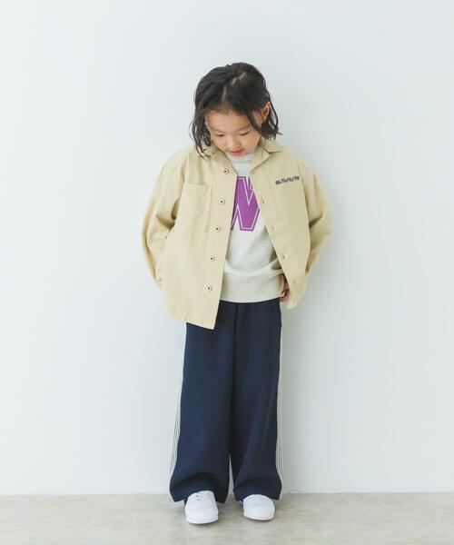 URBAN RESEARCH DOORS（アーバンリサーチドアーズ）の「『WEB/一部店舗限定サイズ』 『セットアップ対応』 オープンカラーロゴ刺繍シャツ(KIDS)（Tシャツ/カットソー・キッズ・ベージュ/ネイビー・120/135/150）」の22枚目の写真