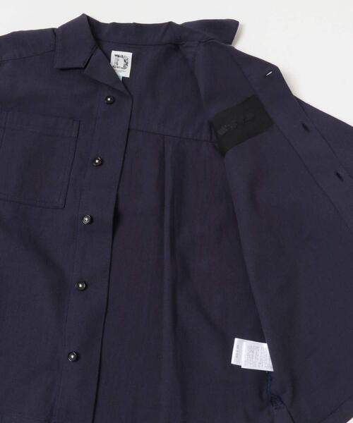 URBAN RESEARCH DOORS（アーバンリサーチドアーズ）の「『WEB/一部店舗限定サイズ』 『セットアップ対応』 オープンカラーロゴ刺繍シャツ(KIDS)（Tシャツ/カットソー・キッズ・ベージュ/ネイビー・120/135/150）」の7枚目の写真