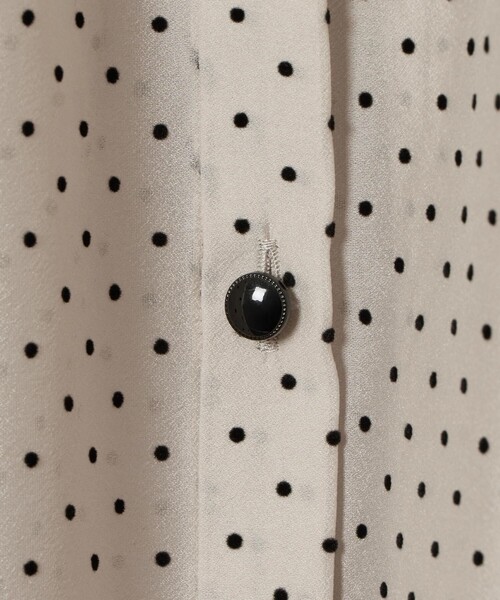 ドットオーガンジーリボンブラウス（シャツ/ブラウス）｜ANAYI（アナイ