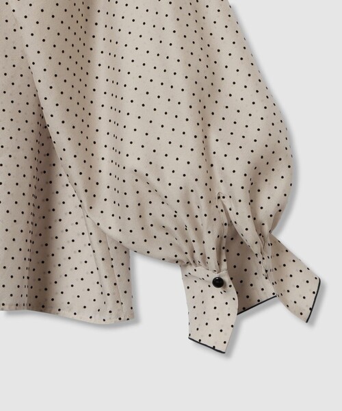 ドットオーガンジーリボンブラウス（シャツ/ブラウス）｜ANAYI（アナイ