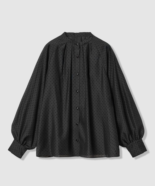 現行品　ANAYI　ドットオーガンジーリボンブラウス ドットオーガンジーリボンブラウス （シャツ・ブラウス）｜ANAYI