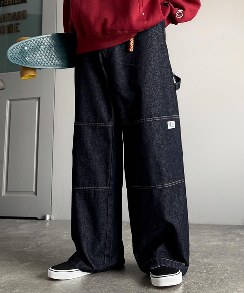 Classical Origin(クラシカルオリジン)の「ダブルニー仕様ペインターワークパンツ/Double Knee Painter Work Pants(チノパンツ・メンズ・ブラック/ベージュ/インディゴブルー・LARGE/MEDIUM/SMALL)」の13枚目の写真