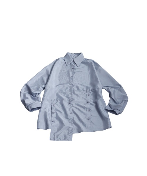 antiqua(アンティカ)の「グロスシャツ(シャツ/ブラウス・レディース・ブラック/ライトグレー/ホワイト・ONESIZE)」の12枚目の写真