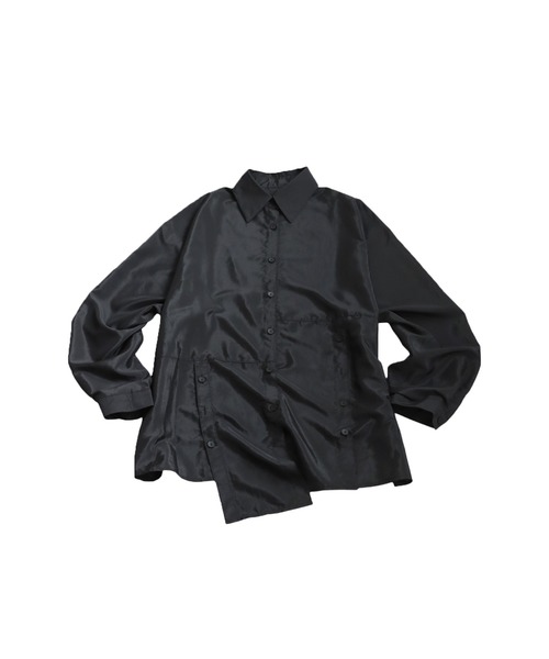 antiqua(アンティカ)の「グロスシャツ(シャツ/ブラウス・レディース・ブラック/ライトグレー/ホワイト・ONESIZE)」の11枚目の写真