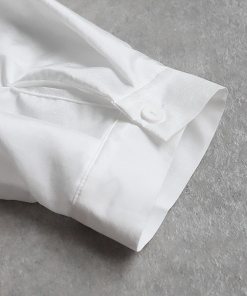 antiqua(アンティカ)の「グロスシャツ(シャツ/ブラウス・レディース・ブラック/ライトグレー/ホワイト・ONESIZE)」の14枚目の写真